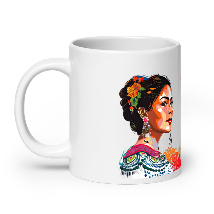 Ana Lucía Exclusive Name Art Piece Home Office Work Coffee Mug Mexican Spanish Pride Gift Cup One - Of - A - Kind Calligraphy White Glossy Mug | A11 - Mexicada