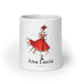 Ana Lucía Exclusive Name Art Piece Home Office Work Coffee Mug Mexican Spanish Pride Gift Cup One - Of - A - Kind Calligraphy White Glossy Mug | A12 - Mexicada