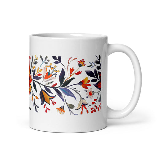 Ana Lucía Exclusive Name Art Piece Home Office Work Coffee Mug Mexican Spanish Pride Gift Cup One-Of-A-Kind Calligraphy White Glossy Mug | A13 Mexicada 11 oz