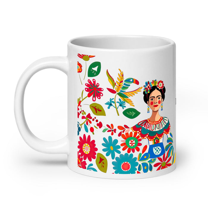 Ana Lucía Exclusive Name Art Piece Home Office Work Coffee Mug Mexican Spanish Pride Gift Cup One - Of - A - Kind Calligraphy White Glossy Mug | A3 - Mexicada