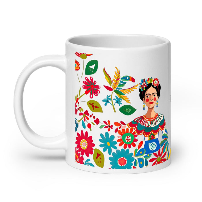 Ana Lucía Exclusive Name Art Piece Home Office Work Coffee Mug Mexican Spanish Pride Gift Cup One-Of-A-Kind Calligraphy White Glossy Mug | A3 Mexicada