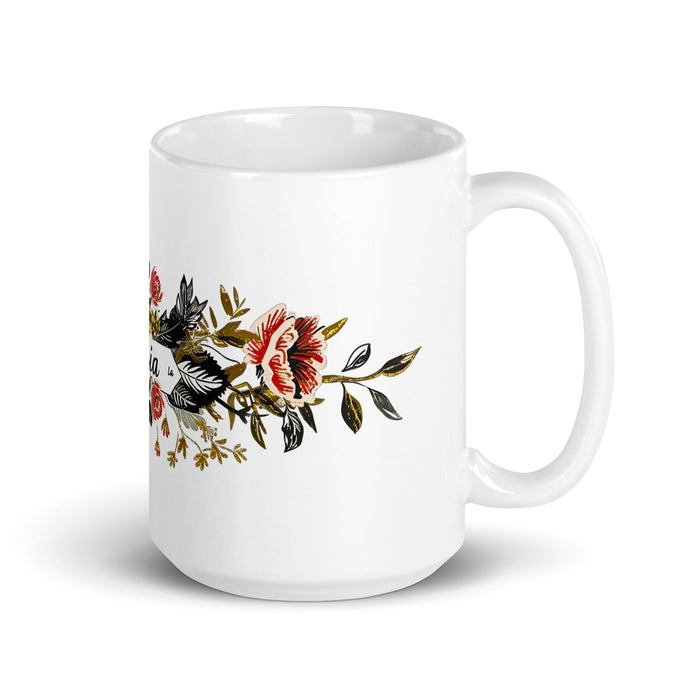 Ana Lucía Exclusive Name Art Piece Home Office Work Coffee Mug Mexican Spanish Pride Gift Cup One - Of - A - Kind Calligraphy White Glossy Mug | A8 - Mexicada