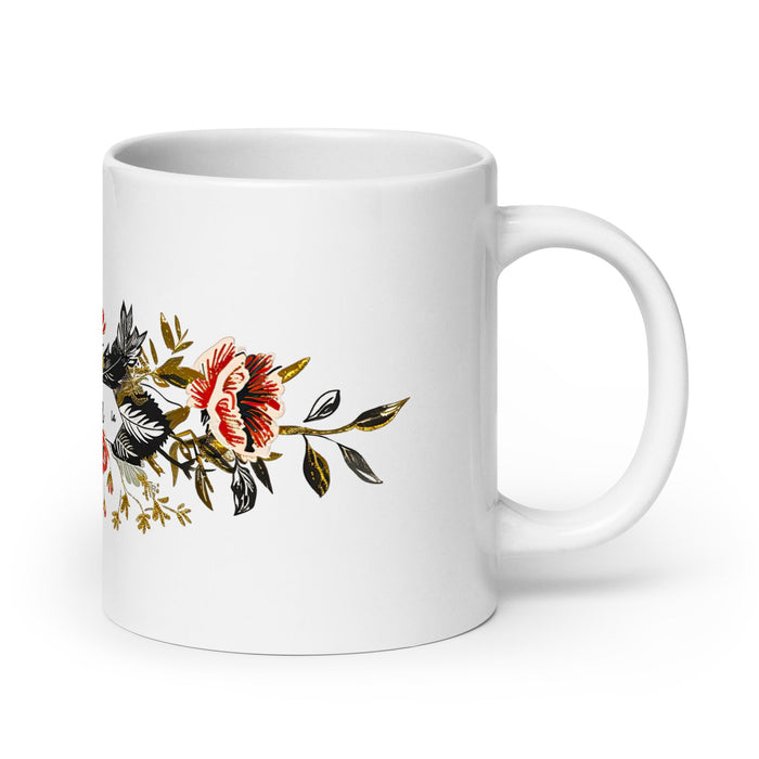 Ana Lucía Exclusive Name Art Piece Home Office Work Coffee Mug Mexican Spanish Pride Gift Cup One - Of - A - Kind Calligraphy White Glossy Mug | A8 - Mexicada