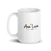 Ana Lucía Exclusive Name Art Piece Home Office Work Coffee Mug Mexican Spanish Pride Gift Cup One - Of - A - Kind Calligraphy White Glossy Mug | A9 - Mexicada