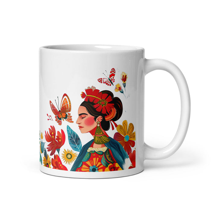 Ana Lucía Exclusive Name Art Piece Home Office Work Coffee Mug Mexican Spanish Pride Gift Cup One - Of - A - Kind Calligraphy White Glossy Mug | A9 - Mexicada