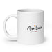 Ana Lucía Exclusive Name Art Piece Home Office Work Coffee Mug Mexican Spanish Pride Gift Cup One-Of-A-Kind Calligraphy White Glossy Mug | A9 Mexicada