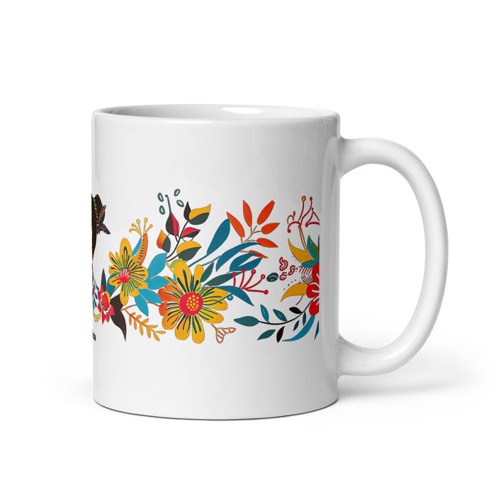 Ana Paula Exclusive Name Art Piece Home Office Work Coffee Mug Mexican Spanish Pride Gift Cup One - Of - A - Kind Calligraphy White Glossy Mug | A14 - Mexicada