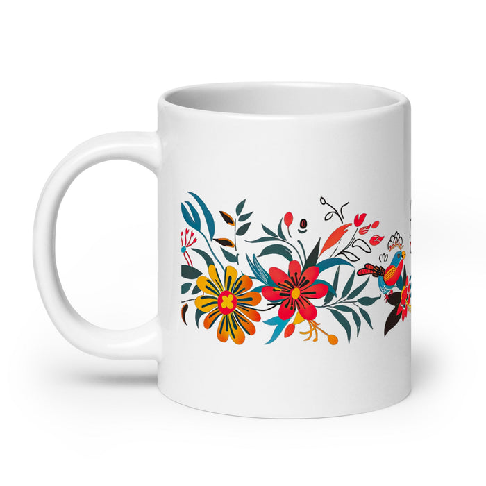 Ana Paula Exclusive Name Art Piece Home Office Work Coffee Mug Mexican Spanish Pride Gift Cup One - Of - A - Kind Calligraphy White Glossy Mug | A14 - Mexicada