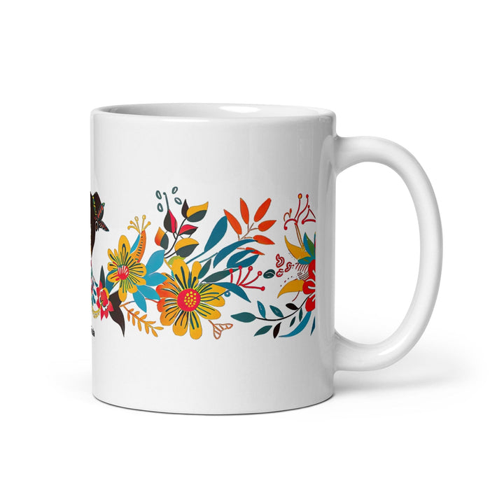 Ana Paula Exclusive Name Art Piece Home Office Work Coffee Mug Mexican Spanish Pride Gift Cup One-Of-A-Kind Calligraphy White Glossy Mug | A14 Mexicada 11 oz