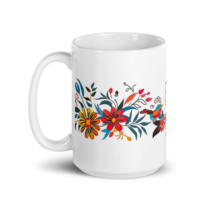 Ana Paula Exclusive Name Art Piece Home Office Work Coffee Mug Mexican Spanish Pride Gift Cup One-Of-A-Kind Calligraphy White Glossy Mug | A14 Mexicada