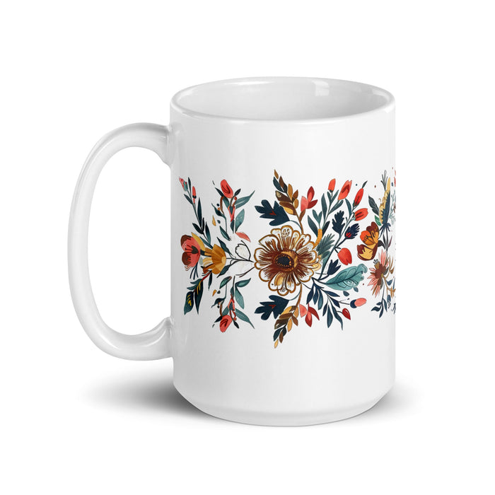 Ana Paula Exclusive Name Art Piece Home Office Work Coffee Mug Mexican Spanish Pride Gift Cup One - Of - A - Kind Calligraphy White Glossy Mug | A16 - Mexicada