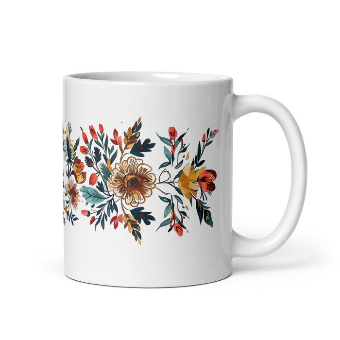 Ana Paula Exclusive Name Art Piece Home Office Work Coffee Mug Mexican Spanish Pride Gift Cup One-Of-A-Kind Calligraphy White Glossy Mug | A16 Mexicada 11 oz