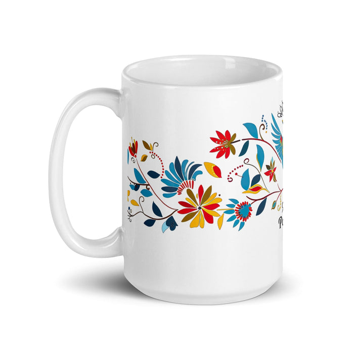 Ana Paula Exclusive Name Art Piece Home Office Work Coffee Mug Mexican Spanish Pride Gift Cup One-Of-A-Kind Calligraphy White Glossy Mug | A17 Mexicada