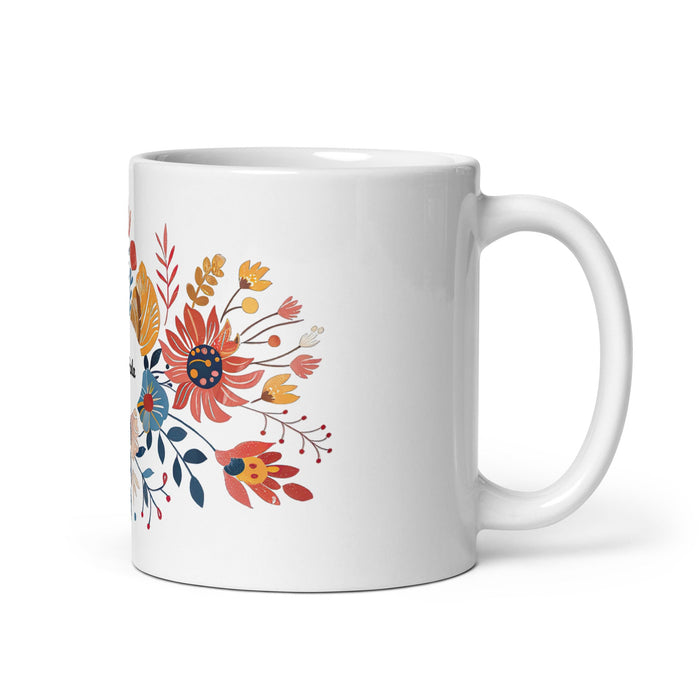 Ana Paula Exclusive Name Art Piece Home Office Work Coffee Mug Mexican Spanish Pride Gift Cup One - Of - A - Kind Calligraphy White Glossy Mug | A19 - Mexicada