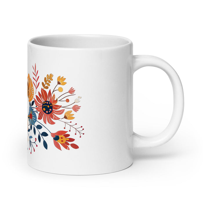 Ana Paula Exclusive Name Art Piece Home Office Work Coffee Mug Mexican Spanish Pride Gift Cup One - Of - A - Kind Calligraphy White Glossy Mug | A19 - Mexicada