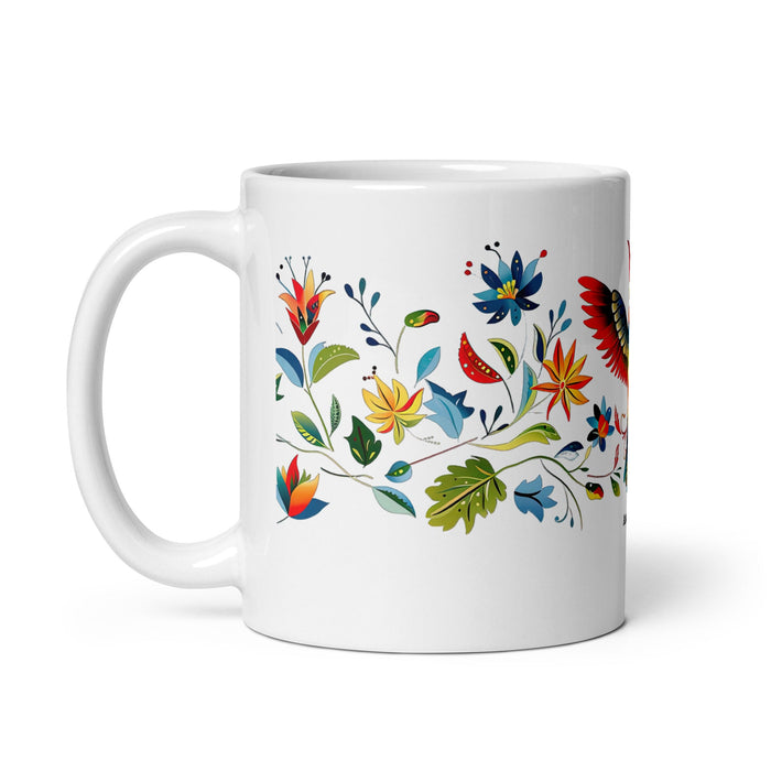 Ana Paula Exclusive Name Art Piece Home Office Work Coffee Mug Mexican Spanish Pride Gift Cup One - Of - A - Kind Calligraphy White Glossy Mug | A20 - Mexicada