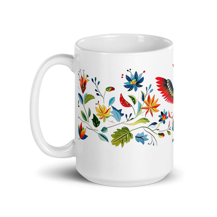 Ana Paula Exclusive Name Art Piece Home Office Work Coffee Mug Mexican Spanish Pride Gift Cup One - Of - A - Kind Calligraphy White Glossy Mug | A20 - Mexicada