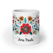 Ana Paula Exclusive Name Art Piece Home Office Work Coffee Mug Mexican Spanish Pride Gift Cup One - Of - A - Kind Calligraphy White Glossy Mug | A21 - Mexicada