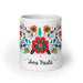 Ana Paula Exclusive Name Art Piece Home Office Work Coffee Mug Mexican Spanish Pride Gift Cup One-Of-A-Kind Calligraphy White Glossy Mug | A21 Mexicada