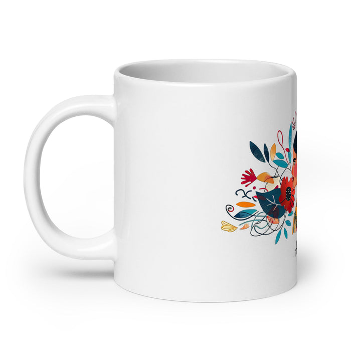 Ana Paula Exclusive Name Art Piece Home Office Work Coffee Mug Mexican Spanish Pride Gift Cup One - Of - A - Kind Calligraphy White Glossy Mug | A33 - Mexicada