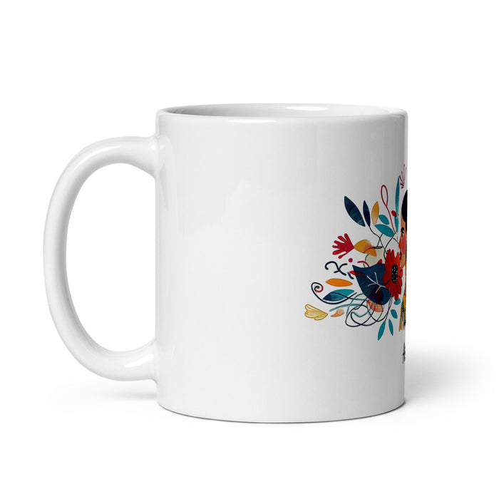 Ana Paula Exclusive Name Art Piece Home Office Work Coffee Mug Mexican Spanish Pride Gift Cup One - Of - A - Kind Calligraphy White Glossy Mug | A33 - Mexicada