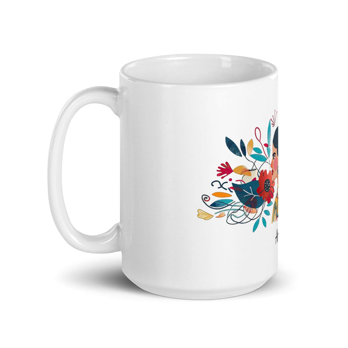 Ana Paula Exclusive Name Art Piece Home Office Work Coffee Mug Mexican Spanish Pride Gift Cup One-Of-A-Kind Calligraphy White Glossy Mug | A33 Mexicada