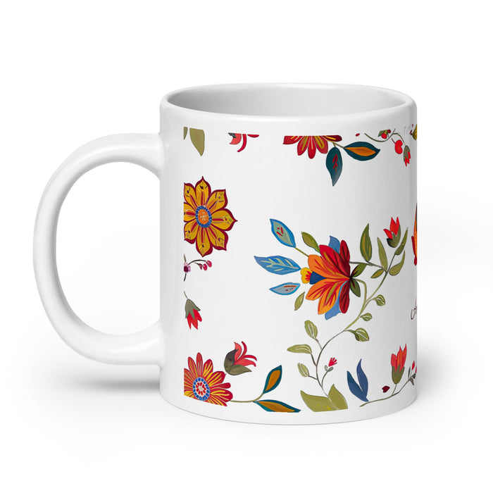 Ana Sofía Exclusive Name Art Piece Home Office Work Coffee Mug Mexican Spanish Pride Gift Cup One - Of - A - Kind Calligraphy White Glossy Mug | A2 - Mexicada