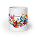 Ana Victoria Exclusive Name Art Piece Home Office Work Coffee Mug Mexican Spanish Pride Gift Cup One - Of - A - Kind Calligraphy White Glossy Mug | A13 - Mexicada