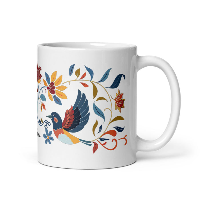 Ana Victoria Exclusive Name Art Piece Home Office Work Coffee Mug Mexican Spanish Pride Gift Cup One - Of - A - Kind Calligraphy White Glossy Mug | A3 - Mexicada