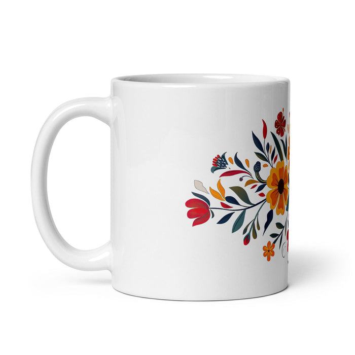 Ana Victoria Exclusive Name Art Piece Home Office Work Coffee Mug Mexican Spanish Pride Gift Cup One-Of-A-Kind Calligraphy White Glossy Mug | A8 Mexicada