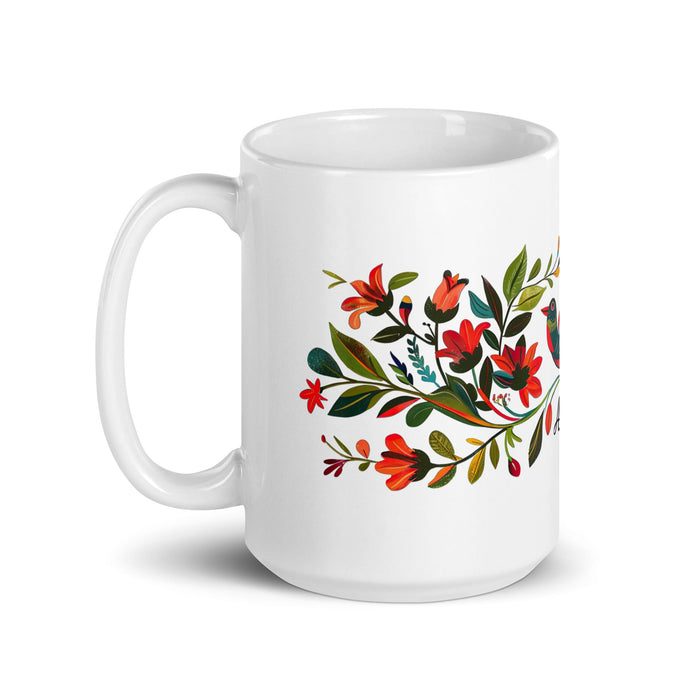 Ander Exclusive Name Art Piece Home Office Work Coffee Mug Mexican Spanish Pride Gift Cup One - Of - A - Kind Calligraphy White Glossy Mug | A3 - Mexicada