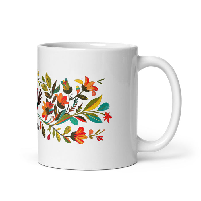 Ander Exclusive Name Art Piece Home Office Work Coffee Mug Mexican Spanish Pride Gift Cup One - Of - A - Kind Calligraphy White Glossy Mug | A3 - Mexicada