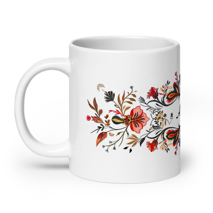 Ander Exclusive Name Art Piece Home Office Work Coffee Mug Mexican Spanish Pride Gift Cup One - Of - A - Kind Calligraphy White Glossy Mug | A7 - Mexicada