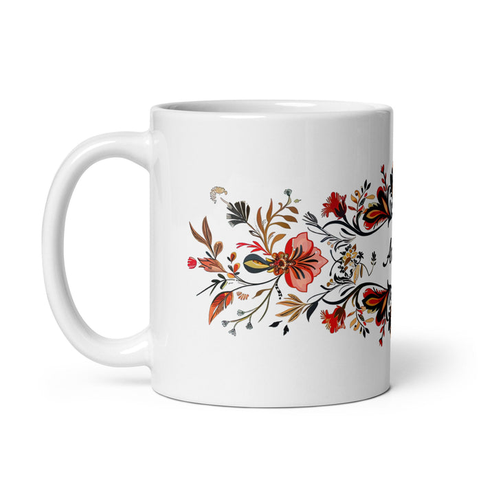 Ander Exclusive Name Art Piece Home Office Work Coffee Mug Mexican Spanish Pride Gift Cup One - Of - A - Kind Calligraphy White Glossy Mug | A7 - Mexicada