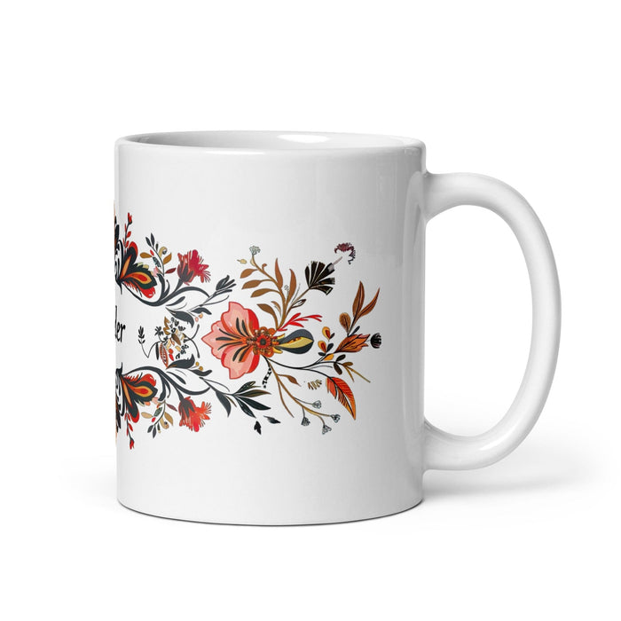 Ander Exclusive Name Art Piece Home Office Work Coffee Mug Mexican Spanish Pride Gift Cup One-Of-A-Kind Calligraphy White Glossy Mug | A7 Mexicada 11 oz