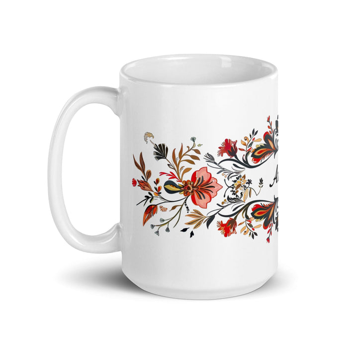 Ander Exclusive Name Art Piece Home Office Work Coffee Mug Mexican Spanish Pride Gift Cup One-Of-A-Kind Calligraphy White Glossy Mug | A7 Mexicada