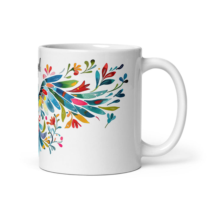 Angel Exclusive Name Art Piece Home Office Work Coffee Mug Mexican Spanish Pride Gift Cup One-Of-A-Kind Calligraphy White Glossy Mug | A3 Mexicada 11 oz