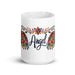 Angel Exclusive Name Art Piece Home Office Work Coffee Mug Mexican Spanish Pride Gift Cup One - Of - A - Kind Calligraphy White Glossy Mug | A4 - Mexicada