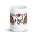 Angel Exclusive Name Art Piece Home Office Work Coffee Mug Mexican Spanish Pride Gift Cup One-Of-A-Kind Calligraphy White Glossy Mug | A4 Mexicada