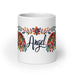 Angel Exclusive Name Art Piece Home Office Work Coffee Mug Mexican Spanish Pride Gift Cup One-Of-A-Kind Calligraphy White Glossy Mug | A4 Mexicada