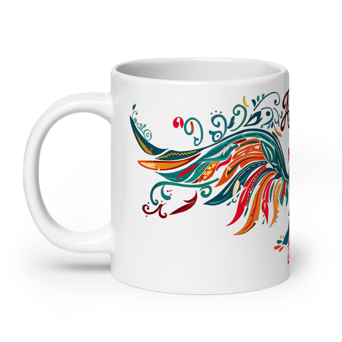 Angel Exclusive Name Art Piece Home Office Work Coffee Mug Mexican Spanish Pride Gift Cup One - Of - A - Kind Calligraphy White Glossy Mug | A5 - Mexicada