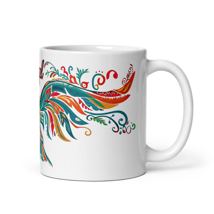 Angel Exclusive Name Art Piece Home Office Work Coffee Mug Mexican Spanish Pride Gift Cup One - Of - A - Kind Calligraphy White Glossy Mug | A5 - Mexicada