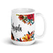 Ángela Exclusive Name Art Piece Home Office Work Coffee Mug Mexican Spanish Pride Gift Cup One - Of - A - Kind Calligraphy White Glossy Mug | Á2 - Mexicada