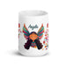 Ángela Exclusive Name Art Piece Home Office Work Coffee Mug Mexican Spanish Pride Gift Cup One-Of-A-Kind Calligraphy White Glossy Mug | Á20 Mexicada