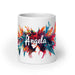 Ángela Exclusive Name Art Piece Home Office Work Coffee Mug Mexican Spanish Pride Gift Cup One - Of - A - Kind Calligraphy White Glossy Mug | Á33 - Mexicada