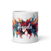 Ángela Exclusive Name Art Piece Home Office Work Coffee Mug Mexican Spanish Pride Gift Cup One-Of-A-Kind Calligraphy White Glossy Mug | Á34 Mexicada