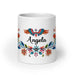 Ángela Exclusive Name Art Piece Home Office Work Coffee Mug Mexican Spanish Pride Gift Cup One-Of-A-Kind Calligraphy White Glossy Mug | Á9 Mexicada