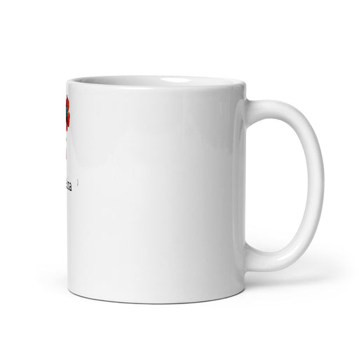Angelina Exclusive Name Art Piece Home Office Work Coffee Mug Mexican Spanish Pride Gift Cup One-Of-A-Kind Calligraphy White Glossy Mug | A5 Mexicada 11 oz