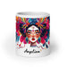 Angelina Exclusive Name Art Piece Home Office Work Coffee Mug Mexican Spanish Pride Gift Cup One - Of - A - Kind Calligraphy White Glossy Mug | A9 - Mexicada