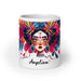 Angelina Exclusive Name Art Piece Home Office Work Coffee Mug Mexican Spanish Pride Gift Cup One-Of-A-Kind Calligraphy White Glossy Mug | A9 Mexicada